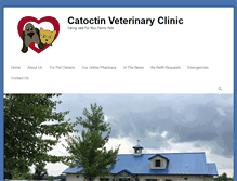 Tablet Screenshot of catoctinveterinaryclinic.com